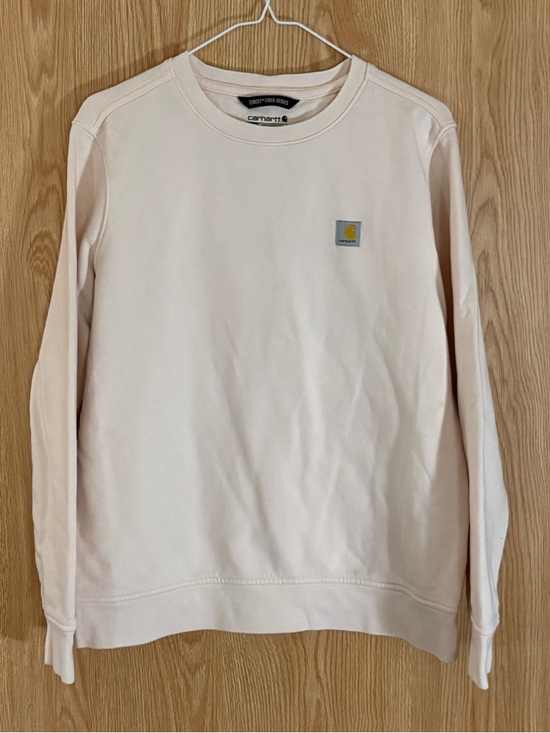 Carhartt Tops - Carhartt Light Cream Crewneck Relaxed Fit Sweatshirt